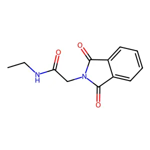 1,3-二氧代-N-乙基-2-异吲哚啉乙酰胺 structure