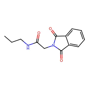 1,3-Dihydro-1,3-dioxo-N-propyl-2H-isoindole-2-acetamide structure