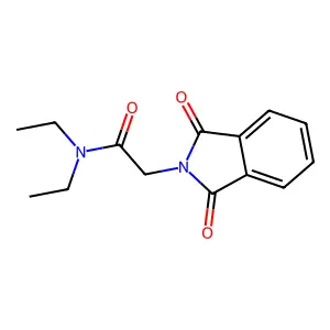 1,3-二氧代-N,N-二乙基-2-异吲哚啉乙酰胺 structure