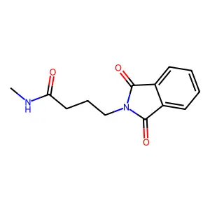 2-Isoindolinebutyramide, 1,3-dioxo-N-methyl- structure