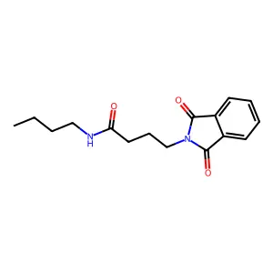1,3-二氧代-N-丁基-2-异吲哚啉丁酰胺 structure