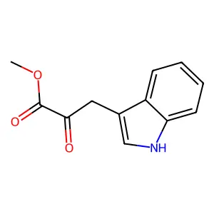 Methyl 3-(1H-indol-3-yl)-2-oxopropanoate structure