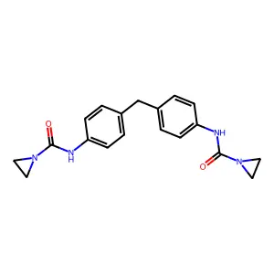 1-Aziridinecarboxamide, N,N'-(methylenedi-4,1-phenylene)bis- structure