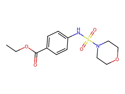 Ethyl 4-(morpholine-4-sulfonamido)benzoate structure