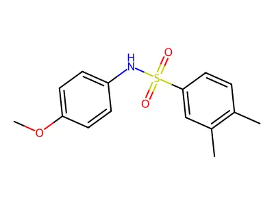 N-(4-methoxyphenyl)-3,4-dimethylbenzenesulfonamide structure