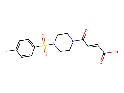 4-[4-(4-Methylbenzenesulfonyl)piperazin-1-yl]-4-oxobut-2-enoic acid structure