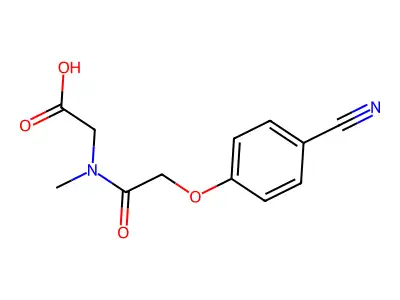 Methyl (2-(4-cyanophenoxy)acetyl)glycinate structure