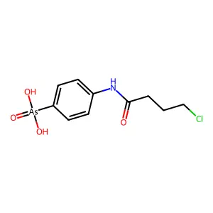 Arsonic acid, (4-((4-chloro-1-oxobutyl)amino)phenyl)- structure