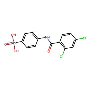 Arsonic acid, (4-((2,4-dichlorobenzoyl)amino)phenyl)- structure