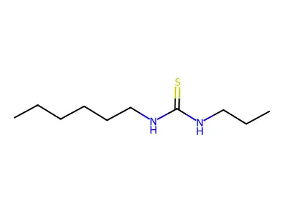 N-Hexyl-N'-propylthiourea structure