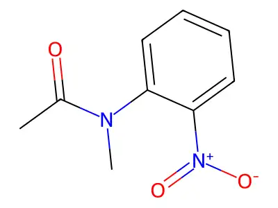 N-methyl-N-(2-nitrophenyl)acetamide structure