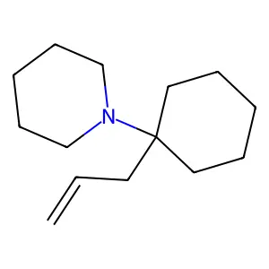Piperidine, 1-(1-allylcyclohexyl)- structure