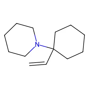 Piperidine, 1-(1-vinylcyclohexyl)- structure