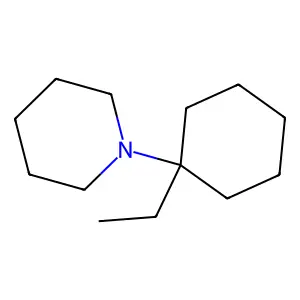 Piperidine, 1-(1-ethylcyclohexyl)- structure