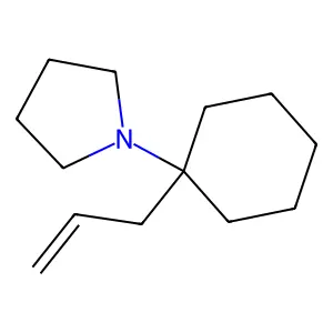 Pyrrolidine, 1-(1-allylcyclohexyl)- structure