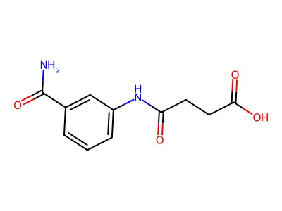 3-[(3-Carbamoylphenyl)carbamoyl]propanoic acid structure