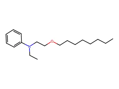 Benzenamine, N-ethyl-N-[2-(octyloxy)ethyl]- structure