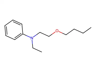 Benzenamine, N-(2-butoxyethyl)-N-ethyl- structure