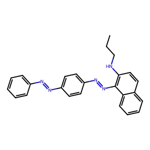 2-Naphthalenamine, 1-[2-[4-(2-phenyldiazenyl)phenyl]diazenyl]-N-propyl- structure