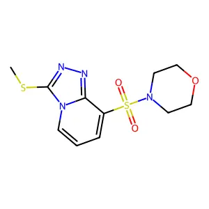 3-(Methylsulfanyl)-8-(morpholin-4-ylsulfonyl)[1,2,4]triazolo[4,3-a]pyridine structure
