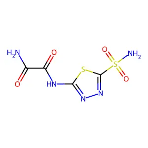 N-(5-氨磺酰-1,3,4-噻二唑-2-基)草酰胺 structure