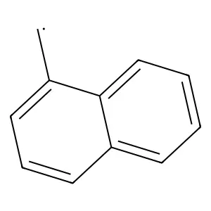 1-Naphthylmethyl radical structure