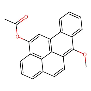 Benzo(a)pyren-12-ol, 6-methoxy-, acetate structure