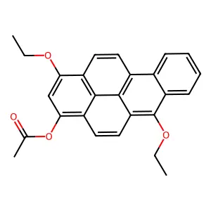 (1,6-Diethoxybenzo(a)pyren-3-yl) acetate structure