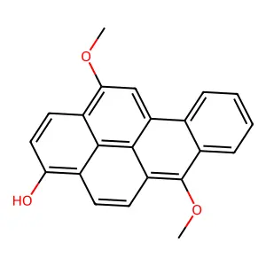3-Hydroxy-6,12-dimethoxybenzo(a)pyrene structure