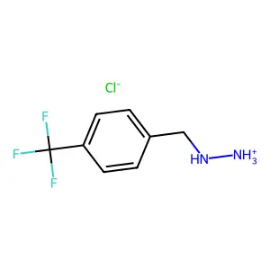 Hydrazine, (p-trifluoromethyl)benzyl-, hydrochloride structure