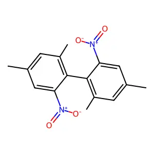 2,2',4,4'-Tetramethyl-6,6'-dinitro-1,1'-biphenyl structure