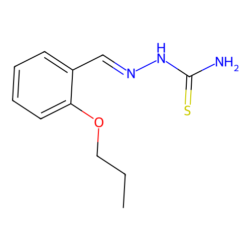 [(2-Propoxyphenyl)methylideneamino]thiourea structure