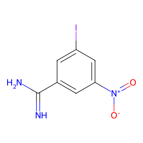 3-Iodo-5-nitrobenzenecarboximidamide structure