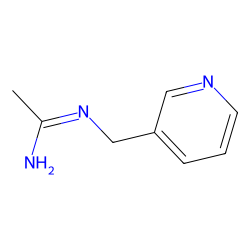 N'-(pyridin-3-ylmethyl)ethanimidamide structure