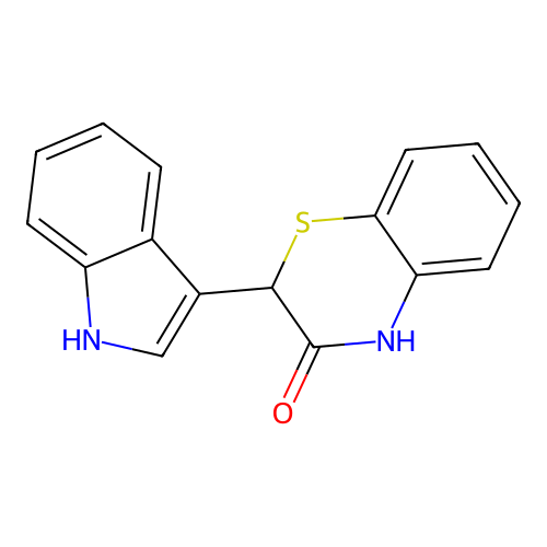 2-(1H-indol-3-yl)-4H-1,4-benzothiazin-3-one structure