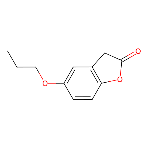 5-propoxy-3H-1-benzofuran-2-one structure