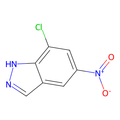 7-chloro-5-nitro-1H-indazole structure