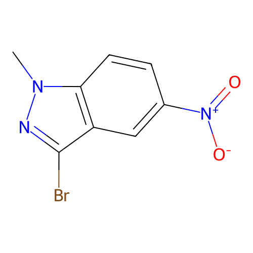 3-Bromo-1-methyl-5-nitro-1H-indazole structure