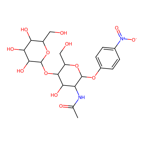Gal1-b-4GlcNAc-b-PNP structure