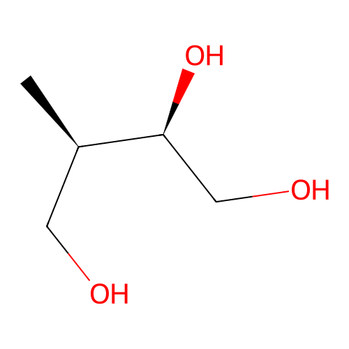 (2R,3R)-3-methylbutane-1,2,4-triol structure