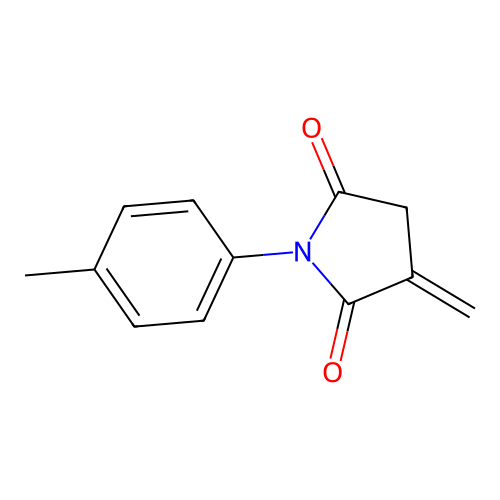 2,5-Pyrrolidinedione, 3-methylene-1-(4-methylphenyl)- structure