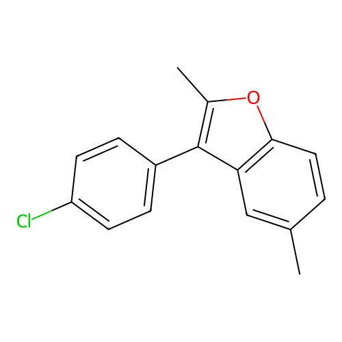 3-(4-Chlorophenyl)-2,5-dimethyl-1-benzofuran structure
