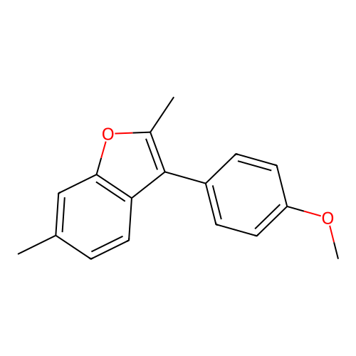 3-(4-Methoxyphenyl)-2,6-dimethyl-1-benzofuran structure