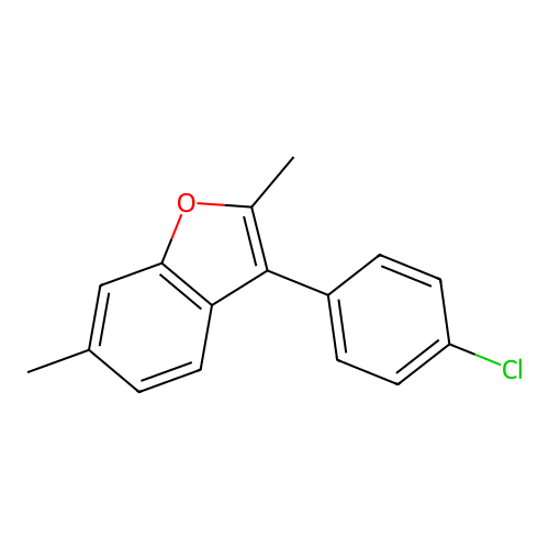 3-(4-Chlorophenyl)-2,6-dimethyl-1-benzofuran structure