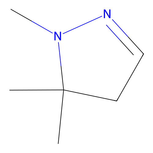2-Pyrazoline, 1,5,5-trimethyl structure