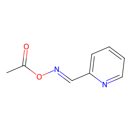 2-Pyridinecarboxaldehyde, O-acetyloxime, (E)- structure
