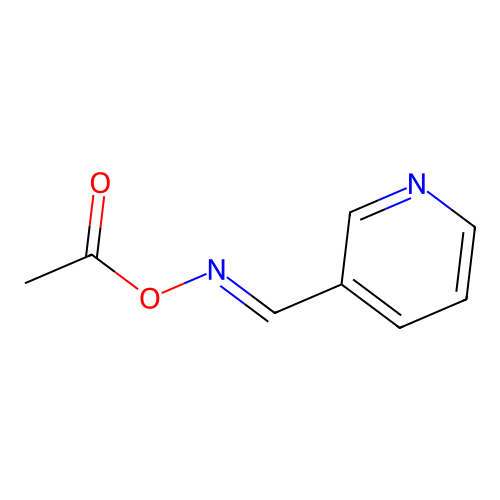3-Pyridinecarboxaldehyde, O-ethyloxime, 1-oxide structure