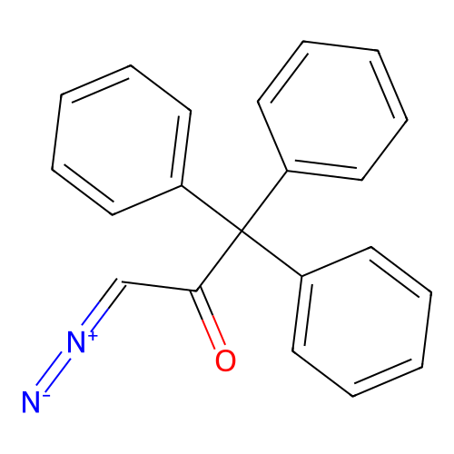 3-Diazo-1,1,1-triphenylpropan-2-one structure