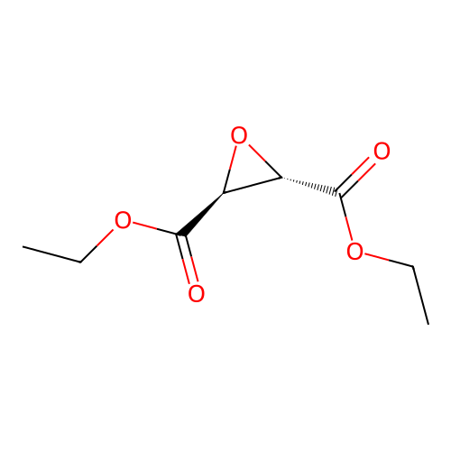 diethyl (2S,3S)-oxirane-2,3-dicarboxylate structure