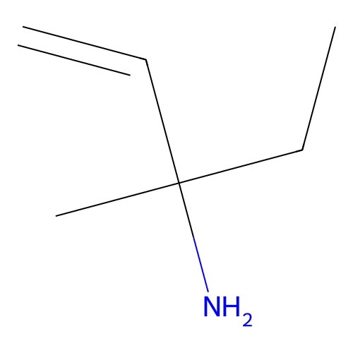 3-Methylpent-1-en-3-amine structure